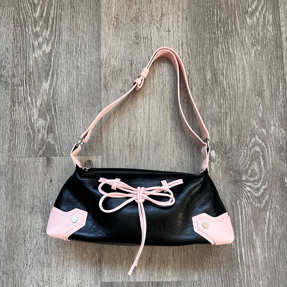 Black and Pink Women's Bag - Picture 1 of 4